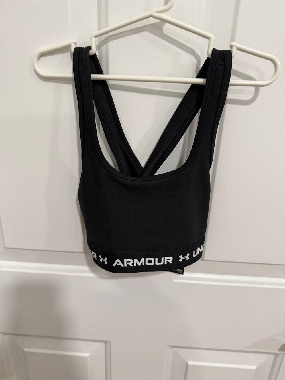 Under Armour Black Sports Bra with Logo Band